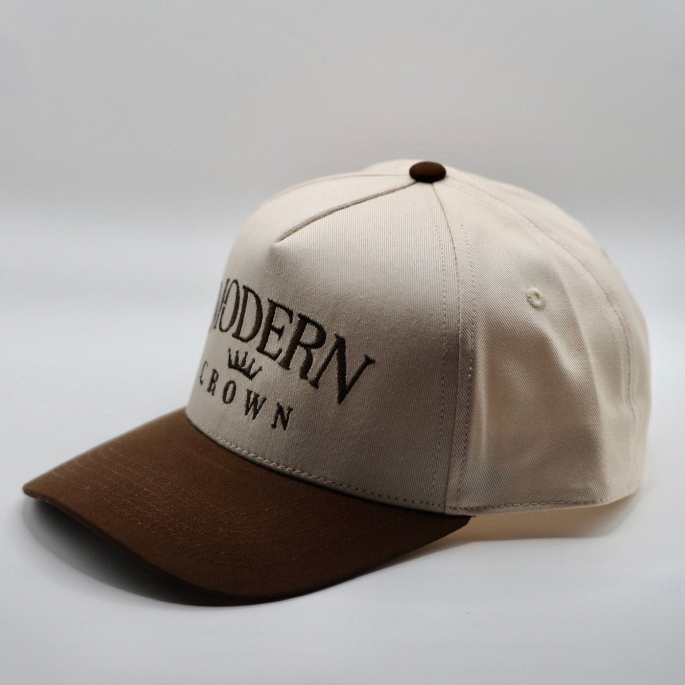 Vol. I Hat | Off-White & Brown - Flagship logo