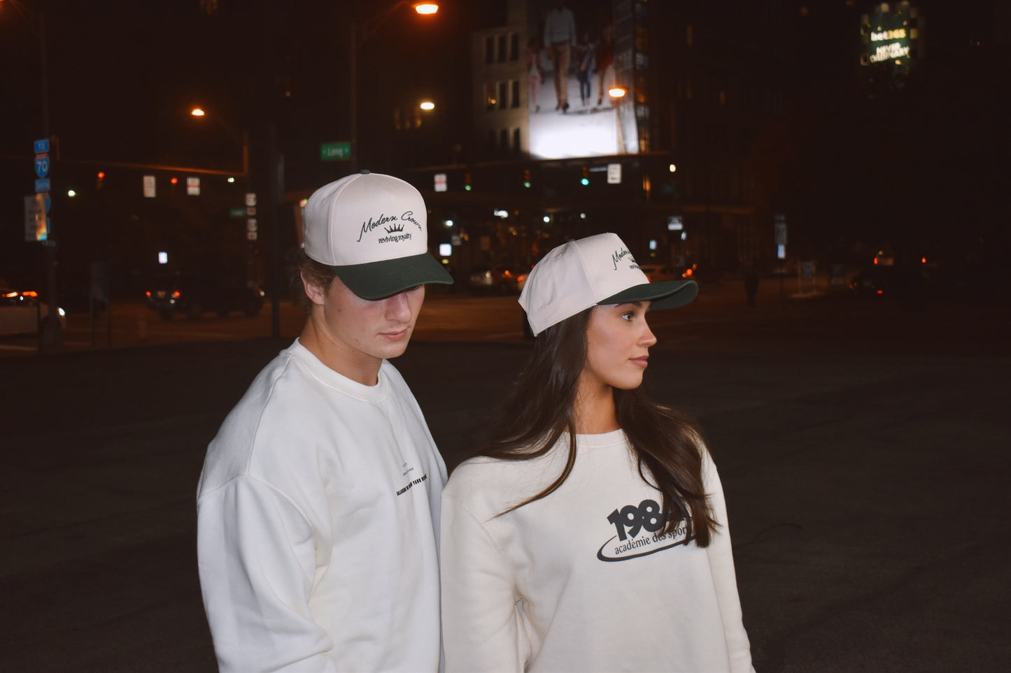 Vol. I Hat | Off-White & Forest Green - Script