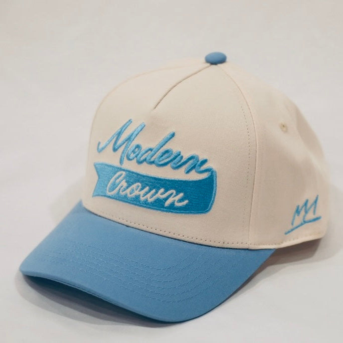 Script Banner | Off-White & Baby Blue