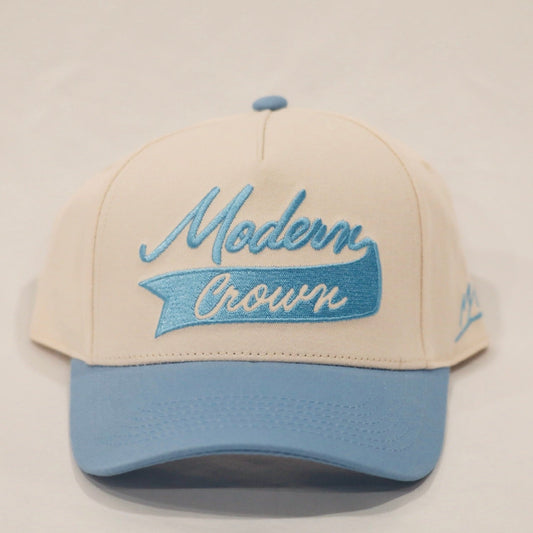 Script Banner | Off-White & Baby Blue