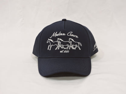 Script Horses | Navy Blue