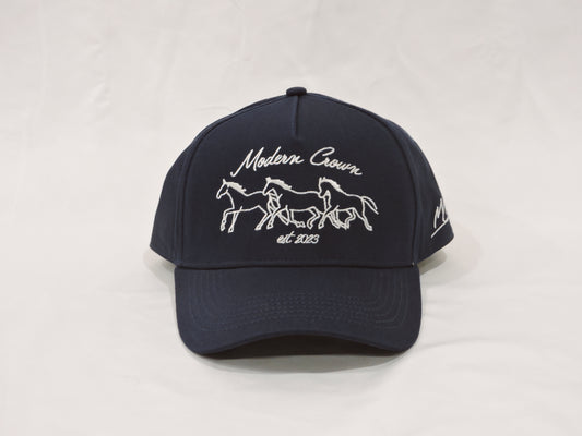Script Horses | Navy Blue